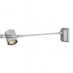 Wall Luminaire NEW MYRA DISPLAY STRAIGHT, Silver-Grey, GU10, Max. 50W, IP55