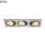 NEW TRIA 3 DL SQUARE Set, 3x6W, 2700K, 38°, alu brushed