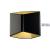 Wall Luminaire CARISO, LED 2, 7.5W LED, 3000K, Black/ brass