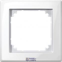 M-SMART frame, 1-gang, polar white, glossy