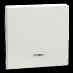 Rocker with control window, polar white glossy, System M