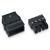 Pluggable plug 770-114 5-pole with strain relief Black