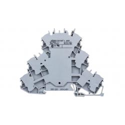 Triple-deck terminal block Through/through/through terminal block L/L/