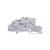 Multilevel installation terminal block L/L/PE Push-in CAGE CLAMP® gray