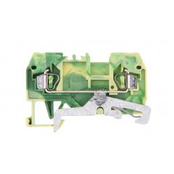 Ground terminal block 2-conductor 2.5mm² green-yellow