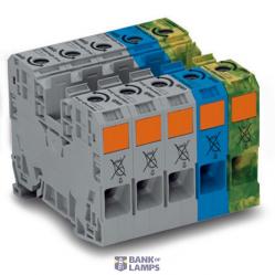 Three phase set with 35 mm² high-current tbs only for DIN 35 x 15 rail
