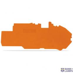 End and intermediate plate 1 mm thick orange