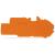 End and intermediate plate 1 mm thick orange