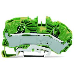 2-conductor ground terminal block
