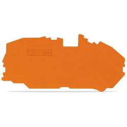 End and intermediate plate 1 mm thick orange