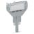 Empty component plug housing 2-pole grey