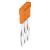 Cross-connector (terminal), Plugged, orange, 24 A, Number of poles: 3, Pitch in mm (P): 5.10, Insulated: Yes, Width: 13 mm