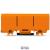 Mounting carrier for single- and double-row con. 2273 Series orange