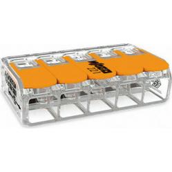 221-615 Splicing connector with levers; for all conductor types; max. 6 mm²