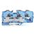 3-conductor through terminal block with push-button 16 mm² blue