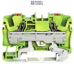 2-conductor ground terminal block