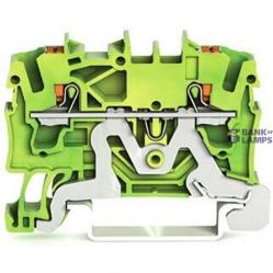 2-conductor ground terminal block