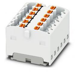 Distribution block PTFIX 12×1.5 WH push-in 12-pole white