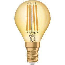LED Bulb Filament E14 2.8W P45 2400K Gold Ledvance
