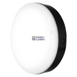 SURFACE BULKHEAD 250 SENSOR 10W/3000K BK IP65