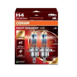 Halogen Headlight Lamp Night Breaker 220 60/55W 12V P43t (Pack of 2)