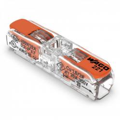Inline splicing connector with lever, max. 4mmý, 2-conductor