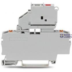 2202-1611/1000-541 2-conductor fuse terminal block; with pivoting fuse holder; with end plate