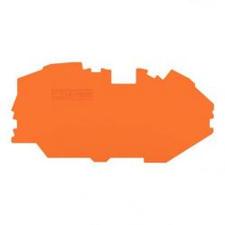 End and intermediate plate; 1 mm thick; orange