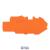 End and intermediate plate; 1 mm thick; orange