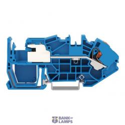 1-conductor N-disconnect terminal block; 16 mm²; with push-button; Push-in CAGE CLAMP®; 16,00 mm²; blue