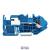 1-conductor N-disconnect terminal block; 16 mm²; with push-button; Push-in CAGE CLAMP®; 16,00 mm²; blue