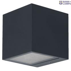 Smart Outdoor Wall Luminaire WiFi Brick RGBW Dark Gray