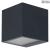 Smart Outdoor Wall Luminaire WiFi Brick RGBW Dark Gray