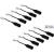 Lampholder E14 plastic with fix. black (10pcs) 990014