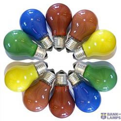 E27 15W colored set (10pcs)