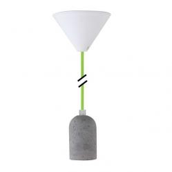 Lampholder E27 concrete Textile green PLB005 NCC