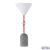 Lampholder E27 concrete Textile red PLB006 NC