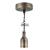 Lamp Holder E27, Metal, Textile V1, Bronze Matte