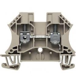 Passthrough terminal DIN 4mm grey