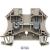 Passthrough terminal DIN 4mm grey