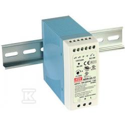 AC-DC Industrial DIN rail power supply; Output 12Vdc at 5A; plastic case 60W