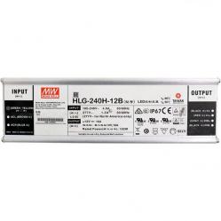 AC-DC Single output LED driver Mix mode (CV+CC) with built-in PFC; Output 12Vdc at 16A; IP67; Cable output; Dimming with 1-10V PWM resistance 240W
