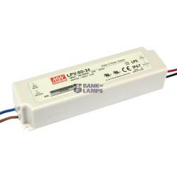 AC-DC Single output LED driver Constant Voltage (CV); Output 24Vdc at 2.5A; cable output 60W