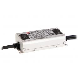 AC-DC Single output LED driver Constant Power Mode with built-in PFC; Output 12Vdc at 5A; Metal housing design; IP67; Built-in potentiometer 75W
