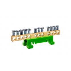 PE12 GREEN 12x16mm² Earthing terminal IP00
