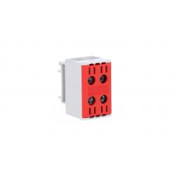 OTL35-2 red 2xAl/Cu 2,5-35mm² 1000V Universal terminal