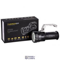 LED Flashlight 10W 800Lm IP44 (165x110x75mm) + 18650 Accumulator 3x2300mAh