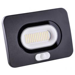 LED Floodlight 50W 4000K 5000Lm with PIR sensor IP65 RAL9005