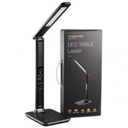 LED Table Lamp 9W Leather 2800K-6000K Dimmable Wirless Charge 5V 1A + LCD Display