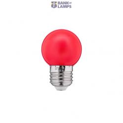 LED Color Bulb 1W E27 G45 240V 10Lm PC red